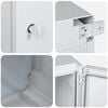 vidaXL Armoire de contr&ocirc;le Gris 47 x 20 x 60 cm Plastic ABS