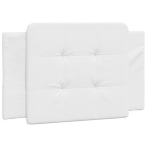 vidaXL Coussin de t&ecirc;te de lit Zadar blanc 80 cm similicuir