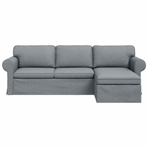 vidaXL Canap&eacute; Gris clair
