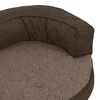 vidaXL Matelas de lit ergonomique de chien 60x42 cm Polaire aspect lin