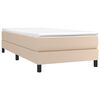 vidaXL Sommier &agrave; lattes de lit avec matelas Cappuccino 80x200 cm