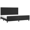 vidaXL Cadre de lit sans matelas noir 200x200 cm similicuir