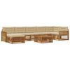 vidaXL Ensemble de canap&eacute;s d'ext&eacute;rieur 8 pc Naturel et Beige