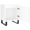 vidaXL Tables de chevet 2 pcs blanc 40x30x50 cm bois d'ing&eacute;nierie