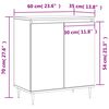 vidaXL Buffet Sonoma gris 60x35x70 cm Bois d'ing&eacute;nierie