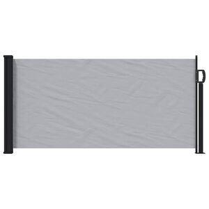 vidaXL Store lat&eacute;ral r&eacute;tractable Gris 500 x 100 cm Polyester