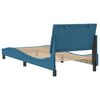 vidaXL Cadre de lit sans matelas Hanko bleu 90x190 cm velours