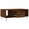 vidaXL Table basse Ch&ecirc;ne marron 90x50x36,5 cm Bois d'ing&eacute;nierie