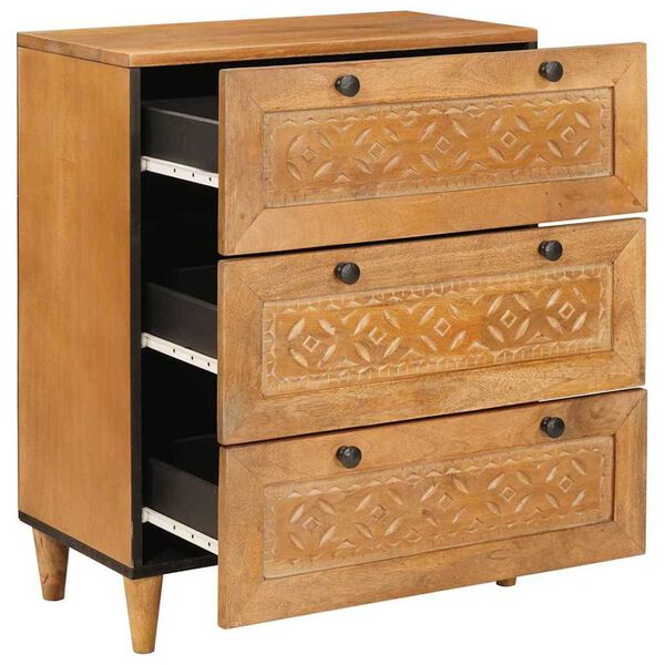 vidaXL Buffet Marron clair 60 x 33 x 75 cm bois de manguier massif