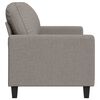 vidaXL Canap&eacute; &agrave; 2 places Taupe 140 cm Tissu