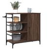 vidaXL Chariot de cuisine ch&ecirc;ne marron bois d'ing&eacute;nierie