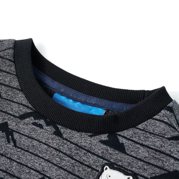 Sweatshirt pour enfants m&eacute;lange bleu marine 116