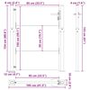 vidaXL Portail de jardin 100x150 cm en acier Corten