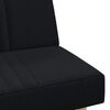 vidaXL Canap&eacute;-lit noir tissu