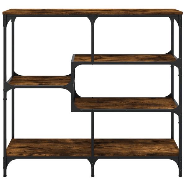 vidaXL Table console ch&ecirc;ne fum&eacute; 103x32x95 cm bois d'ing&eacute;nierie