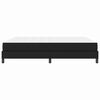 vidaXL Cadre de lit avec matelas Noir 180 x 200 cm tissu