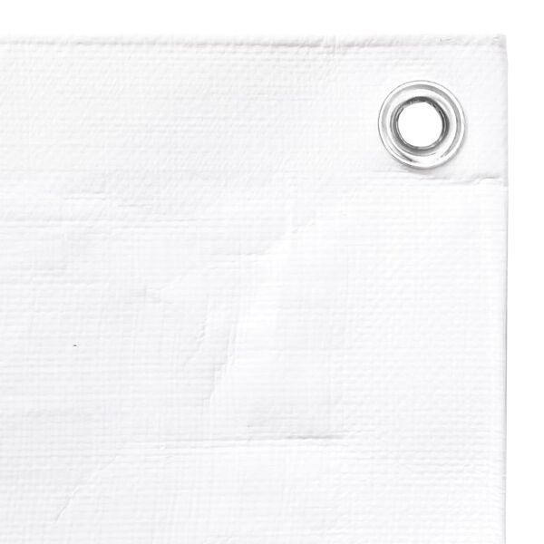 vidaXL B&acirc;che 260 g/m&sup2; 3x6 m Blanc PEHD