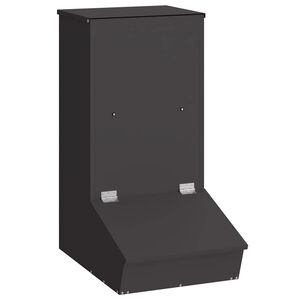 vidaXL Distributeur de porcs Noir 55 x 38 x 76 cm 20 kg