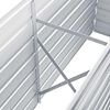 vidaXL Lit sur&eacute;lev&eacute; de jardin Acier galvanis&eacute; 160x40x77 cm Gris