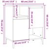 vidaXL Buffets 3 pcs ch&ecirc;ne fum&eacute; 60x35x70 cm bois d'ing&eacute;nierie