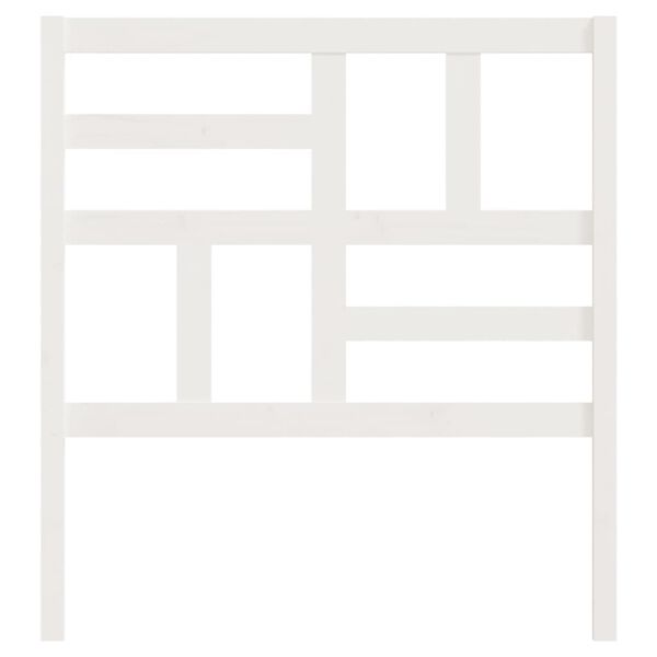 vidaXL Tête de lit Blanc 106x4x104 cm Bois massif de pin