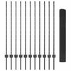 vidaXL Cl&ocirc;ture avec poteau Gris 1,2 x 25 m Acier et PVC