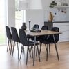 Venture Home Chaises &agrave; manger lot de 2 Polar velours points noir