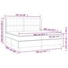 vidaXL Sommier &agrave; lattes de lit matelas et LED Gris fonc&eacute; 200x200 cm