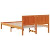 vidaXL Cadre de lit Marron 120 x 200 cm Bois de pin massif