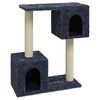 vidaXL Arbre &agrave; chat avec griffoirs en sisal Gris fonc&eacute; 60 cm