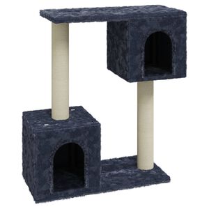 vidaXL Arbre &agrave; chat avec griffoirs en sisal Gris fonc&eacute; 60 cm
