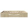 vidaXL Cadre de lit sans matelas ch&ecirc;ne sonoma 180x200 cm