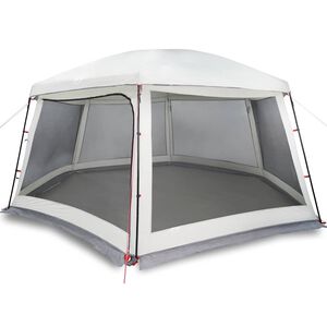 vidaXL Tente piscine toit amovible parois maille gris 618x532 cm