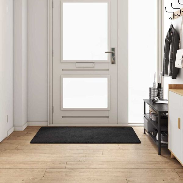 vidaXL Tapis Couloir Noir 80 x 150 cm