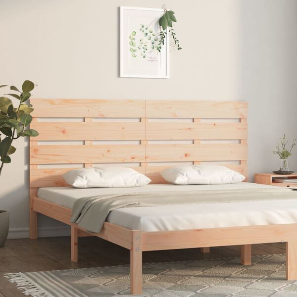 vidaXL T&ecirc;te de lit 140x3x80 cm Bois massif de pin