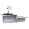 vidaXL Table basse Sonoma gris 111,5x50x33 cm Bois d'ing&eacute;nierie