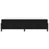vidaXL Cadre de lit avec matelas Noir 120 x 190 cm tissu