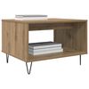 vidaXL Table basse ch&ecirc;ne artisanal 60 x 50 x 40 cm Bois d'ing&eacute;nierie