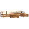 vidaXL Ensemble de canap&eacute;s d'ext&eacute;rieur 6 pcs Naturel