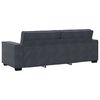 vidaXL Ensemble de canap&eacute;s 3 pcs avec coussins Gris fonc&eacute; Velours