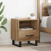vidaXL Cabinet de chevet avec tiroir Ch&ecirc;ne artisanal 40 x 35 x 47,5 cm