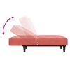 vidaXL Canap&eacute;-lit &agrave; 2 places Rose Velours