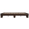 vidaXL Cadre de lit sans matelas ch&ecirc;ne marron 180x200 cm