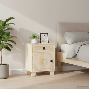 vidaXL Table de chevet 40x30x50 cm Bois de manguier massif