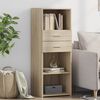 vidaXL Buffet haut ch&ecirc;ne sonoma 45x42,5x124 cm bois d'ing&eacute;nierie