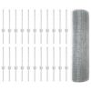 vidaXL Cl&ocirc;ture en fil soud&eacute; avec poteau 50 x 0,4 m (L x H)
