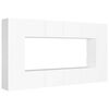 vidaXL Ensemble de meubles TV 8 pcs Blanc Bois d'ing&eacute;nierie