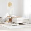 vidaXL Cadre de lit sans matelas blanc 75x190 cm bois de pin massif