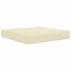 vidaXL Coussin de canap&eacute; d'ext&eacute;rieur Cr&egrave;me 60 x 60 x 8 cm Polyester