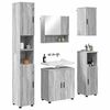 vidaXL Ensemble de mobilier de salle de bain 5 pcs Gris Sonoma